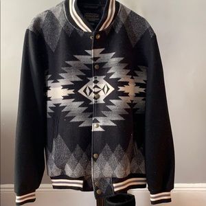 Mens Pendleton Large Wool Varsity Jacket